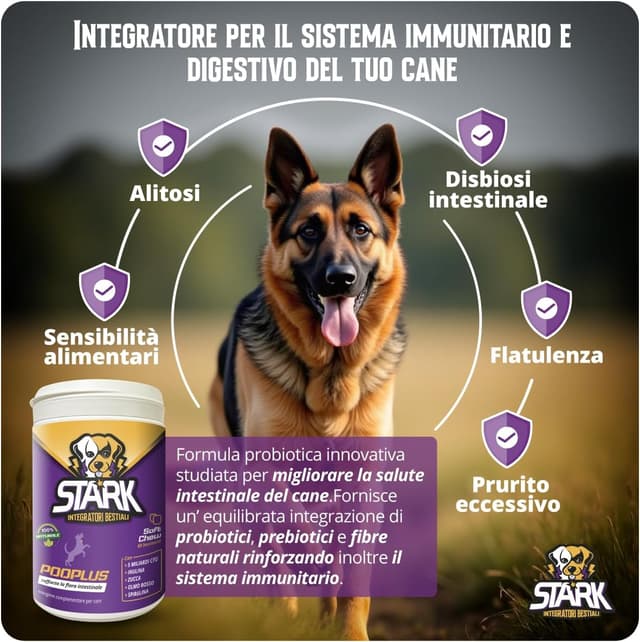 Detalle 2 de Probiotici per cani Pooplus Pooplus 60 bocconcini da 180 g con prebiotici e inulina