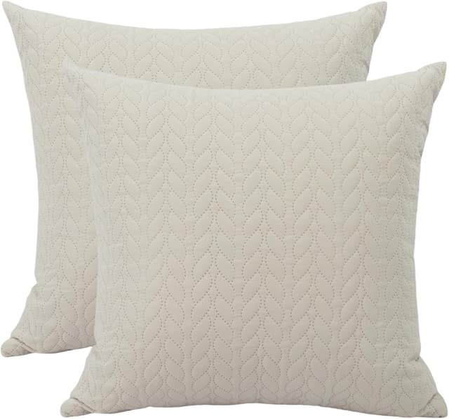 Detalle de Betadistor Spring Cushion Cover Pillowcase (18x18in) – soft corduroy-style home decor cover