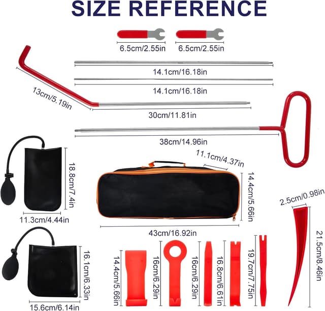 Detalle 2 de Ricenp Stainless Steel Pin Puller Tool Set (16-Piece) with 68-Inch Extractor