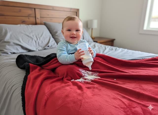 Thumbnail 4 de Couverture Sherpa imperméable rouge 2 faces