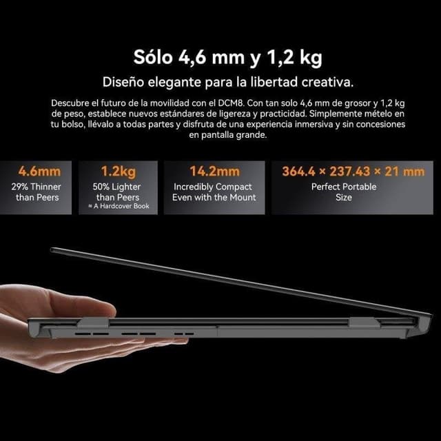 Detalle 2 de Blackview DCM8 monitor portátil de 15,3" Full HD 60 Hz con Dual USB-C y carga inversa de 100 W