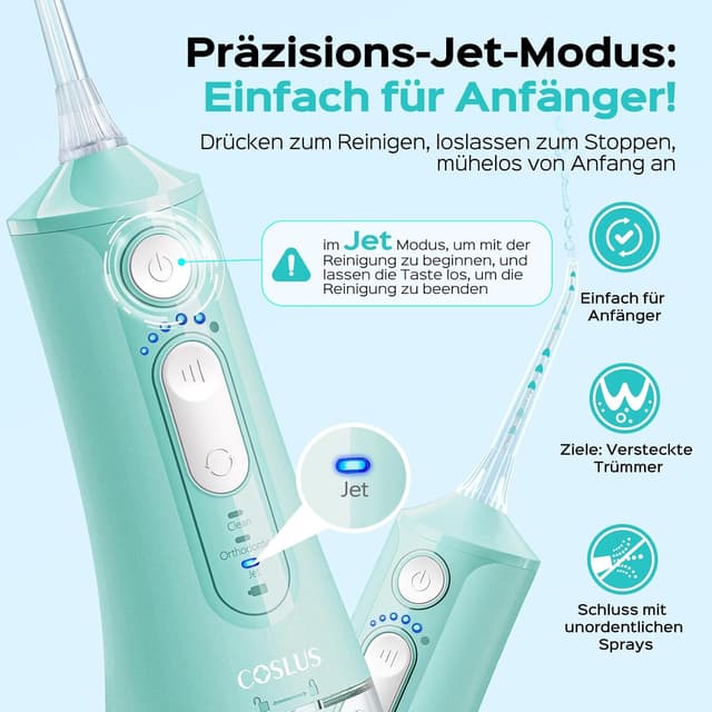 Detalle 1 de COSLUS C51 Munddusche Grün kabellos