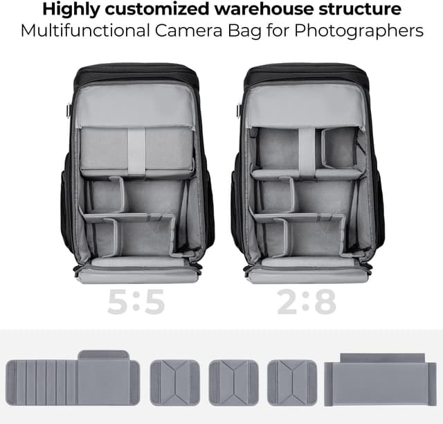 Detalle 2 de K&F CONCEPT Alpha Rucksack 25L Kamerarucksack