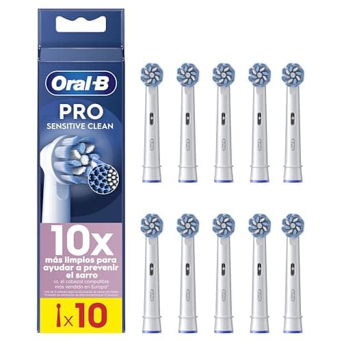 Detalle de Oral-B Pro Sensitive Clean: 8 cabezales de recambio originales para cepillo eléctrico Pro