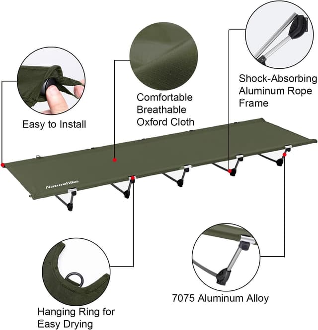 Detalle 2 de Naturehike Campingbett Ultraleicht 150 kg