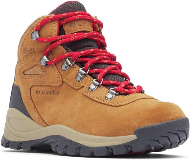 Detalle de Columbia NEWTON RIDGE PLUS WATERPROOF AMPED – chaussures montantes de randonnée/trekking imperméables femme marron, 38