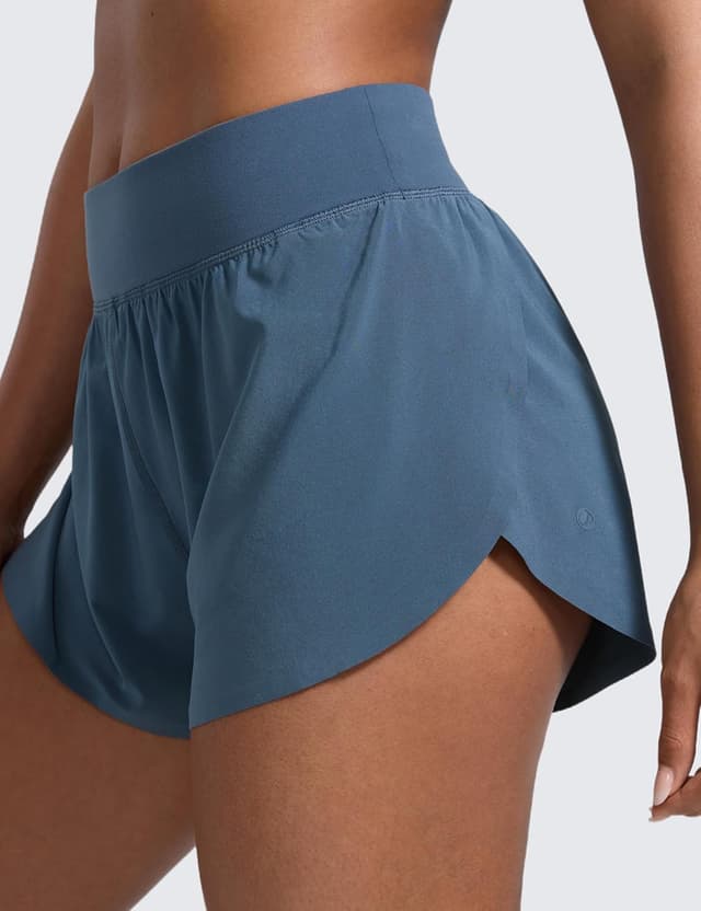Detalle 2 de CRZ YOGA pantaloncini da corsa Dolphin a vita alta da donna (Feathery-Fit)