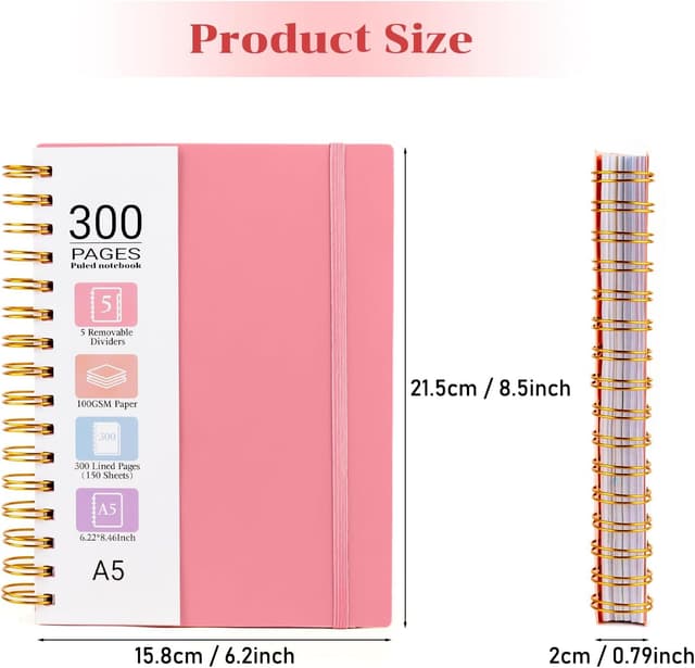 Detalle 2 de MOFELON A5 notebook 300 pages