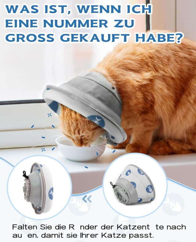 Detalle de Supet Halskrause Katze Grau L für Operationen