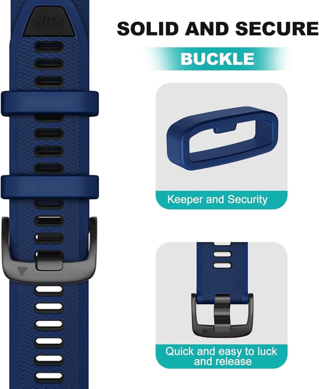 Detalle de OVERSTEP 22mm silicone watch strap