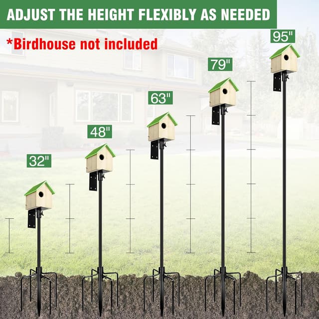 Thumbnail 1 de YINGYM 95 Inch Bird House Pole đŠ