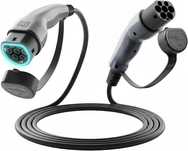 Detalle de Type 2 Mode 3 Hybrid Charging Cable (3.7kW, 16A, 6 Metre) made in Holland