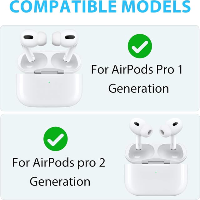 Detalle 2 de Aiivioll silicone replacement earplugs (3 pairs, XS/S/L) for AirPods Pro & Pro 2 – White
