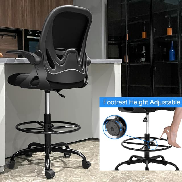 Thumbnail 5 de Primy Drafting Chair Tall with Footrest