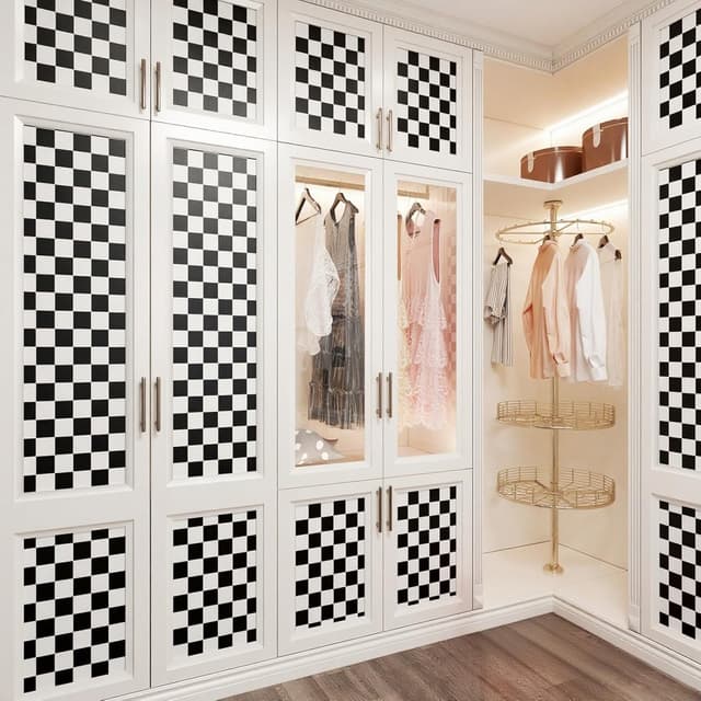 Thumbnail 2 de YENHOME Tapete Selbstklebend Kariert Muster 40x300 cm