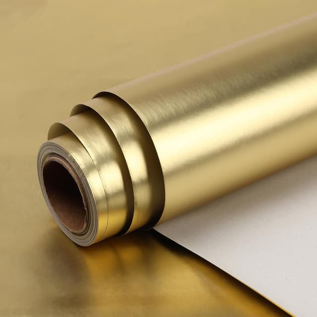 Imagen de HBell Gold Matte Wrapping Paper 43x10m en OfertitasTOP