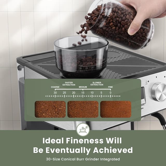 Thumbnail 1 de Gevi 20 Bar Espresso Machine with Grinder