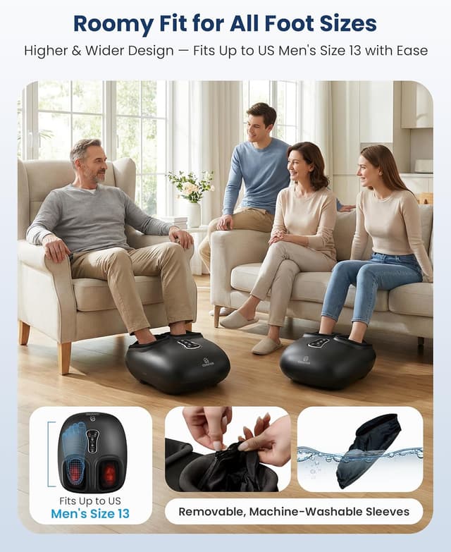 Thumbnail 5 de COMFIER Shiatsu Foot Massager with Heat, Vibration, Rolling Compression ⚙