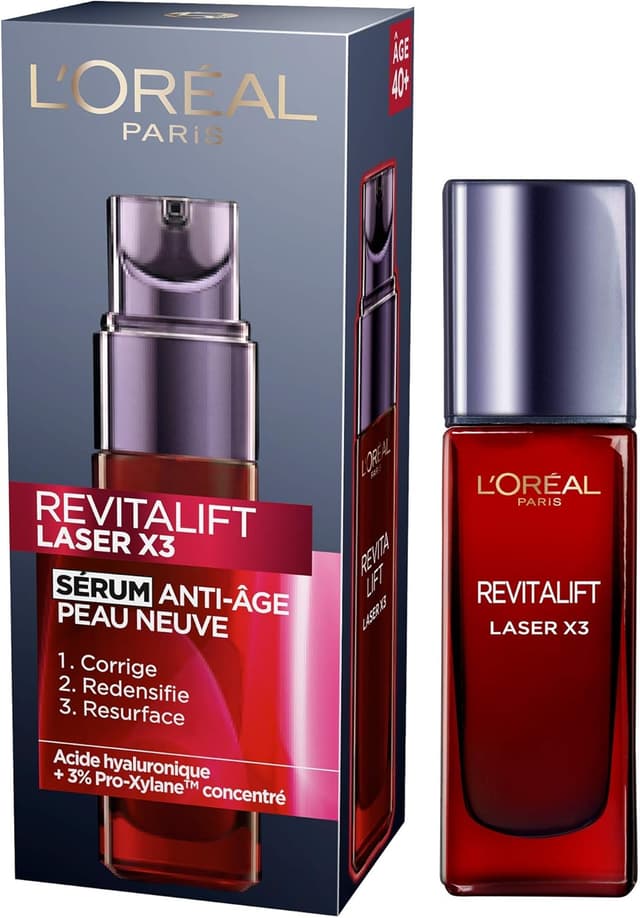 Detalle de L'Oréal Revitalift Laser X3 siero antietà 30 ml