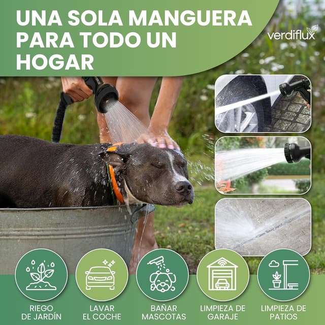 Thumbnail 6 de Verdiflux Manguera Jardin 15 m para riego 🌿