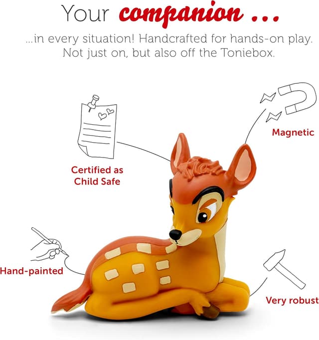 Detalle de tonies Bambi Audio Character (Disney Bambi) for children’s Toniebox audiobooks