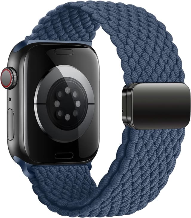 Detalle de Geflochtenes Apple Watch Armband mit Nylon