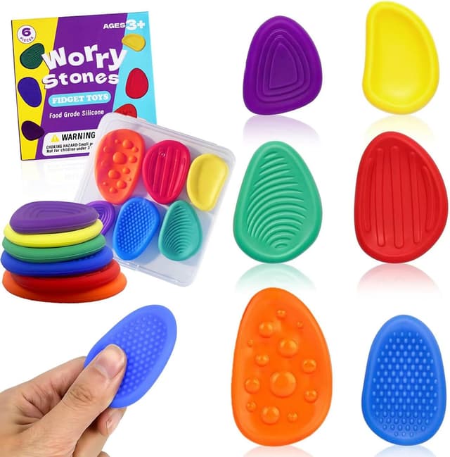 Thumbnail 6 de Fidget Toys Armband Set (6 Stück) – Sensorik-Armbänder aus Silikon für Kinder & Erwachsene, Anti-Stress zum Konzentrieren