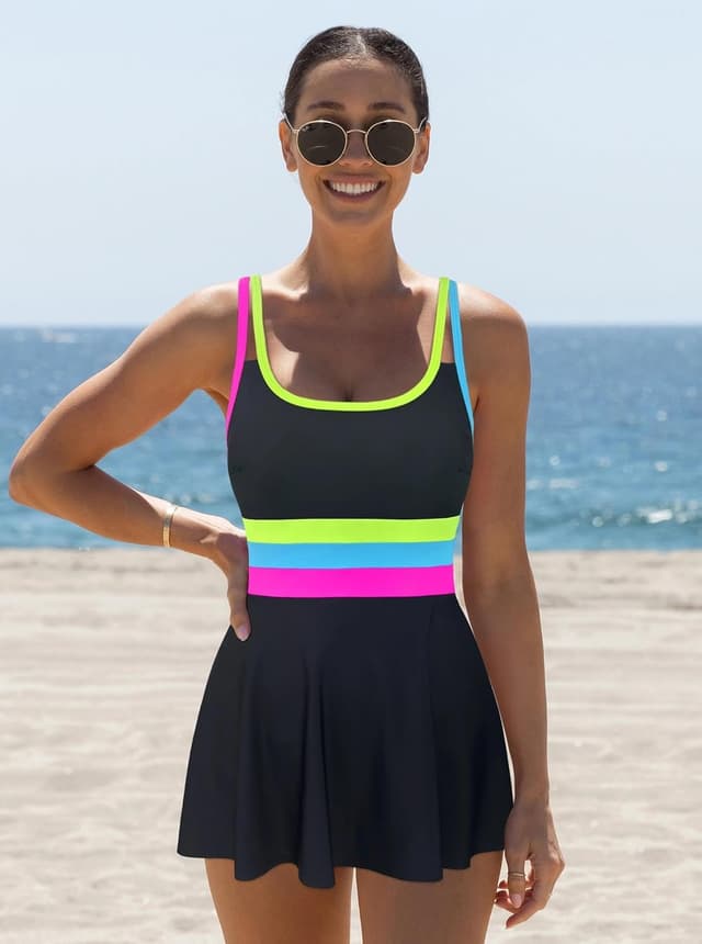 Detalle 2 de popvil Neon Tummy Control Swimsuit
