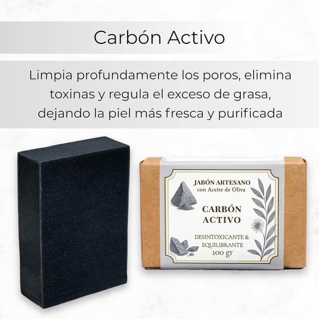 Detalle 2 de CABRERIZO SOAP jabón de carbón 100 g