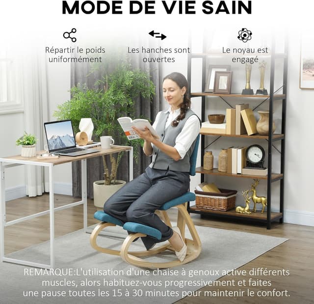 Thumbnail 5 de HOMCOM Chaise à genoux ergonomique