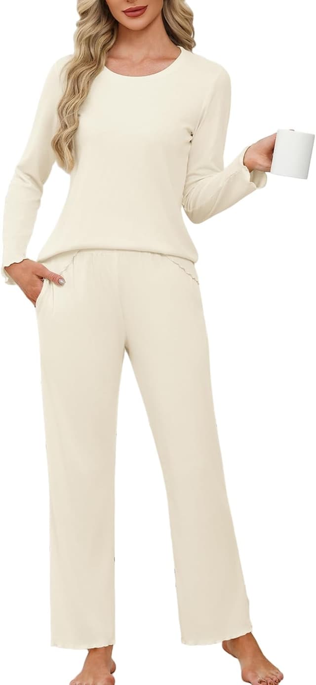 Detalle 2 de Ensemble pyjama femme Ekouaer 2 pièces