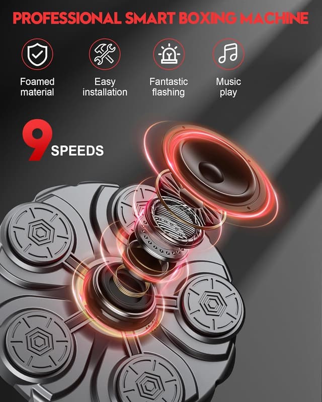 Detalle de yorraka Máquina de Boxeo Música 9 velocidades
