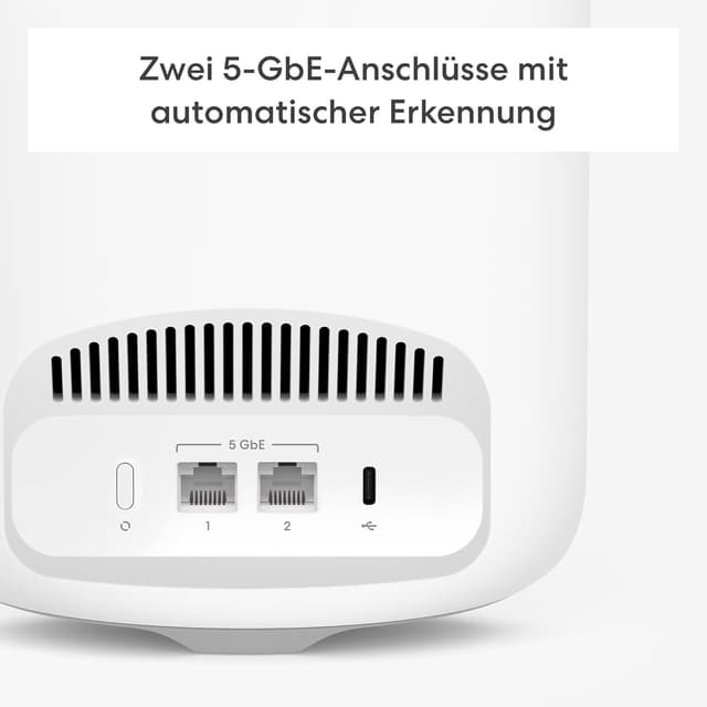 Detalle de Amazon eero Pro 7 Mesh-WLAN-Router (neueste Version) – Dual-Pack für WLAN bis 380 m², bis 5 Gbit/s