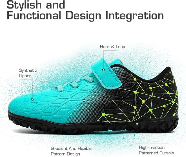 Thumbnail 3 de PiDaGlobal Kinder Fußballschuhe Hallen