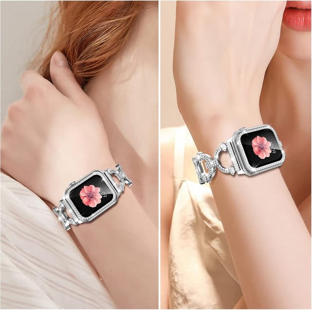 Thumbnail 4 de Mesime Compatible Apple Watch Band 44mm bling strap