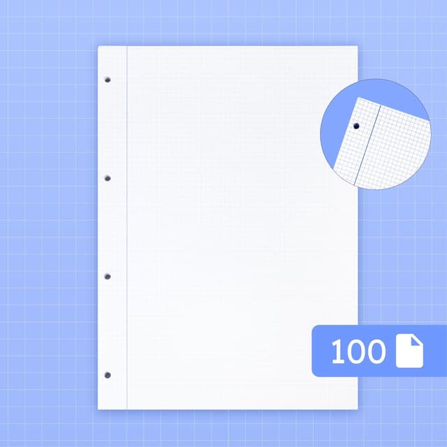 Detalle 2 de Raylu Paper Recambio Hojas A4 Perforadas 90 g