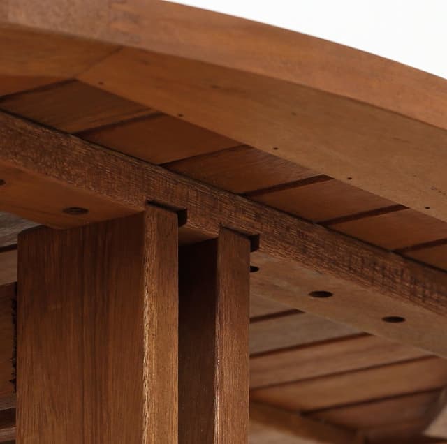 Thumbnail 6 de Furinno Tioman Mesa Redonda de Madera para Patio 🌳