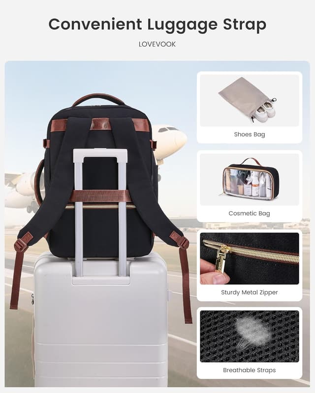 Thumbnail 3 de LOVEVOOK Handgepäck Rucksack 40L