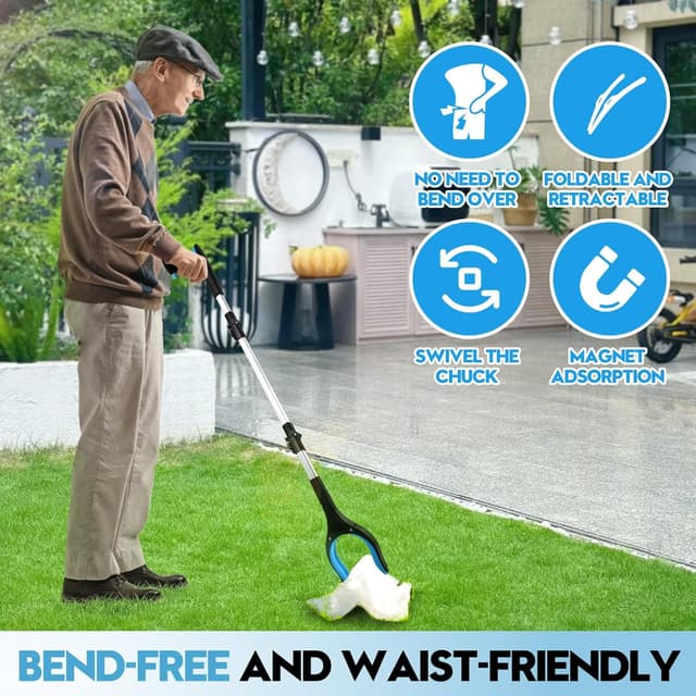 Thumbnail 6 de LINKINNO Pinza telescopica da 91 cm con punta magnetica e testa rotante 360°