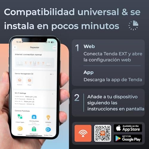 Thumbnail 4 de Tenda Repetidor WiFi AC1200 🌐 Cobertura hasta 150 m²