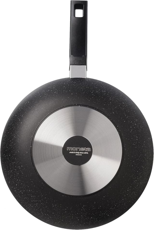 Detalle 2 de Wok Moneta Etnea 28 cm in alluminio nero