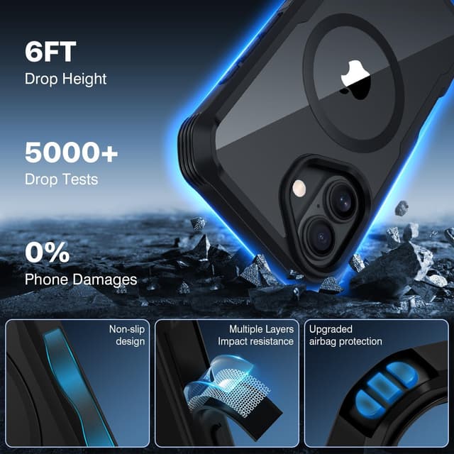 Detalle de iPhone 16 case with MagSafe, 6.1 inch