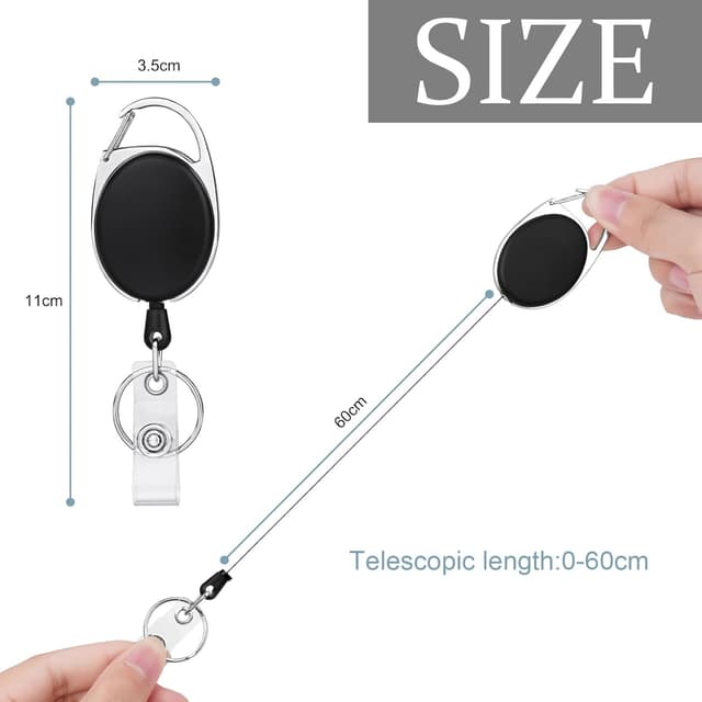 Detalle 2 de Vicloon Schlüsselanhänger Ausziehbar 10 Stück 🔑