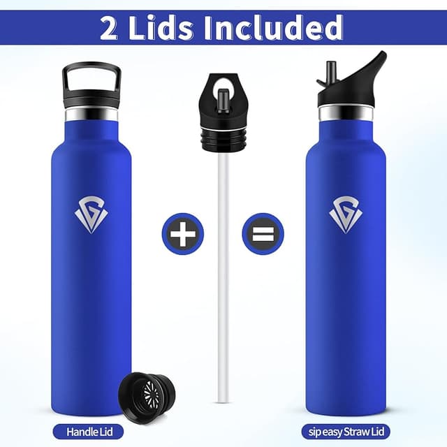 Detalle 2 de Botella Agua 1L acero inoxidable, aislante y antifugas 🚰