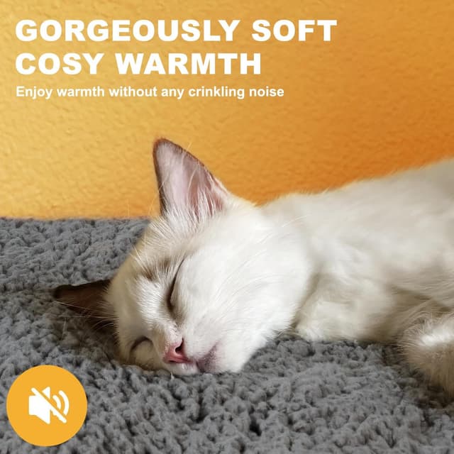 Detalle 2 de MORA PETS Self Heating Cat Bed (61x45cm) – self-heating, washable heated cat mat for indoor cats