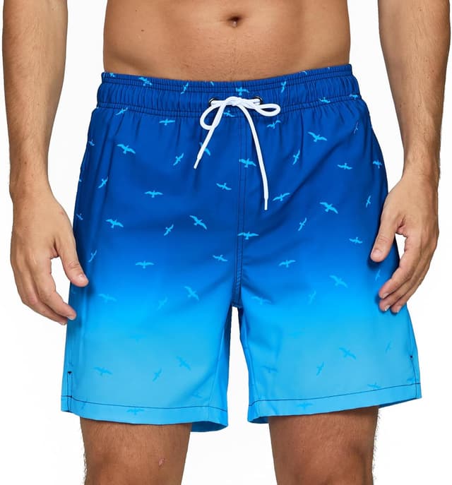 Detalle de Vorvowry Badeshorts Herren wasserdicht, schnelltrocknend mit Reißverschlusstaschen