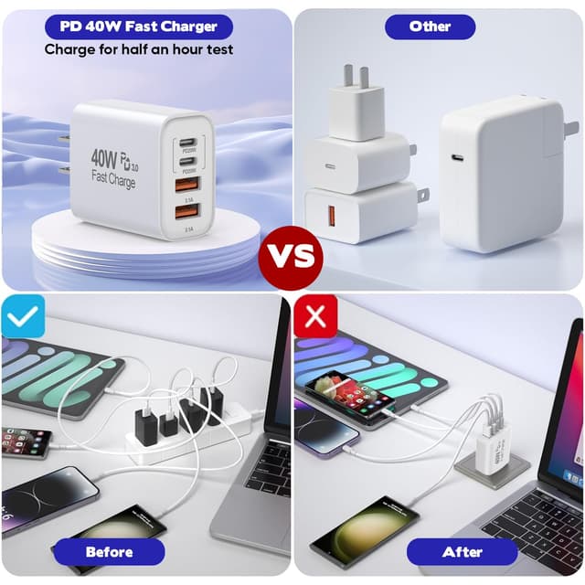 Thumbnail 4 de 10-Foot USB-C to C Charger for iPhone 17 Pro ⚡