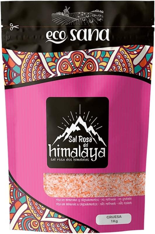 Detalle de ECOSANA Sal Rosa del Himalaya Gruesa 1 kg