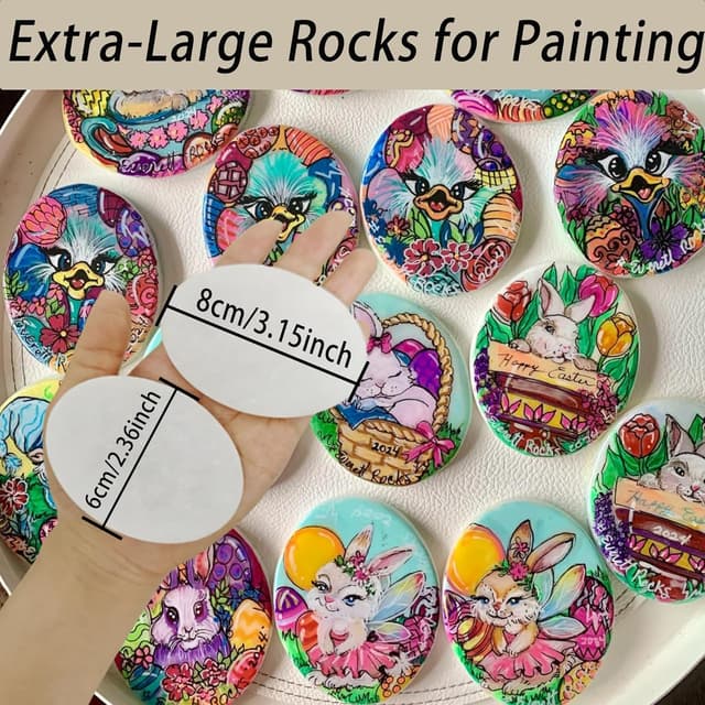 Thumbnail 1 de Hisredsun Flache Steine 6–8 cm 🎨