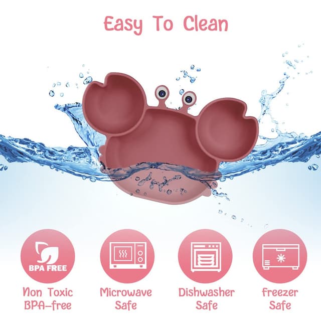 Detalle 2 de Vicloon Baby Teller Silikon 3 Fächer